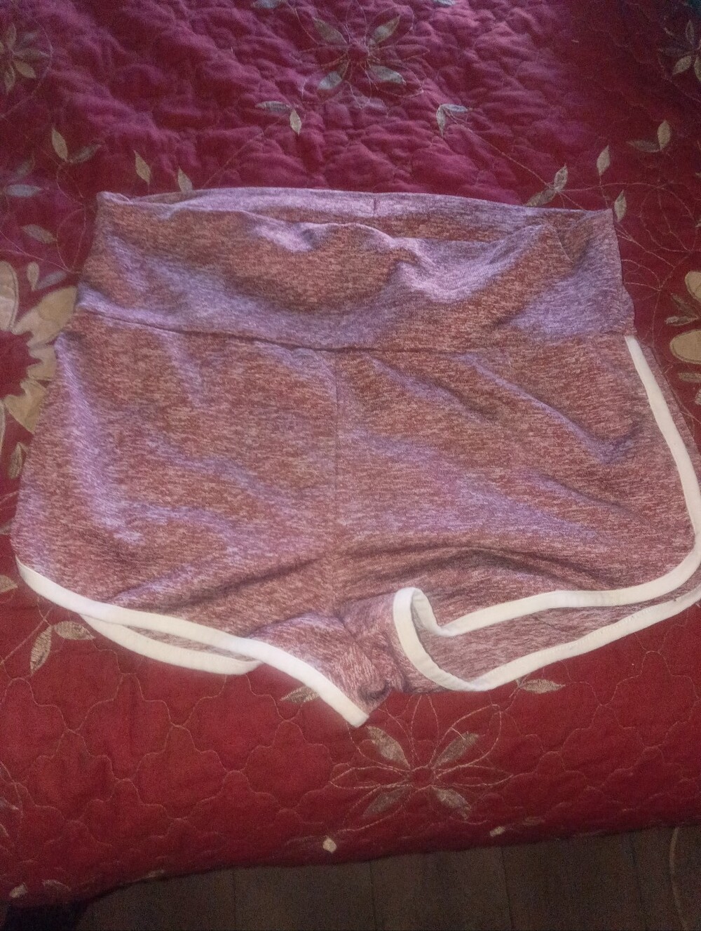 Red And White Athletic Shorts For Women